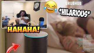 Hamlinz Reacts To Amazon Echo Hamlinz Edition Funny [upl. by Hamrnand183]