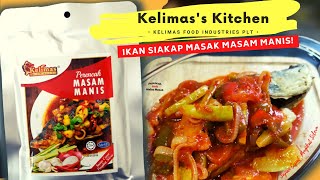 Ikan Siakap Masam Manis Perencah Masam Manis  Kelimas Kitchen [upl. by Sila]