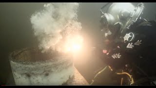 Underwater Burning 10000 Degrees to Cut Through Concrete amp Steel [upl. by Stacie]