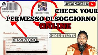 ANOTHER WAY TO CONTROL YOUR PERMESSO DI SOGGIORNO ONLINE CONTROLLA TUO PERMESSO ONLINE [upl. by Saimerej102]