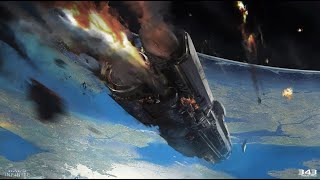 UNSC Infinity Ship Is Destroyed  Halo Infinite [upl. by Dlonyar561]