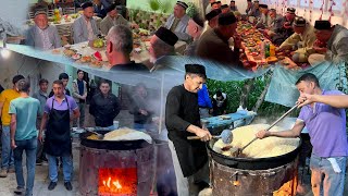 Uzbek wedding and Samarkand morning pilaf  samarkand plov [upl. by Burkhardt]