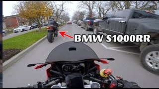 CBR650R keeping up with a BMW S1000RR [upl. by Acire344]