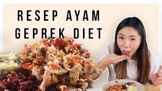 RESEP AYAM GEPREK DIET [upl. by Roobbie67]