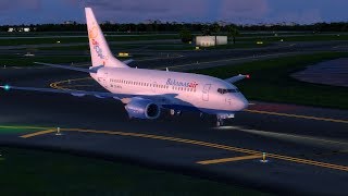 Prepar3D v4 Bahamasair 737 Arrival into Orlando Intl [upl. by Nomed]