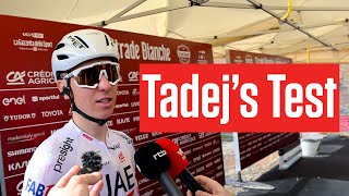 Tadej Pogacars Strade Bianche Nerves Excitement amp Strategy [upl. by Alphonsa]