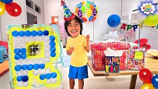 Ryans 12th Birthday Surprise Balloons Pop Challenge [upl. by Selena]