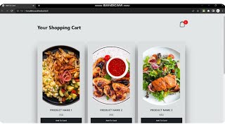 Add To Cart Page Using HTML CSS and JavaScript only [upl. by Nevlin]