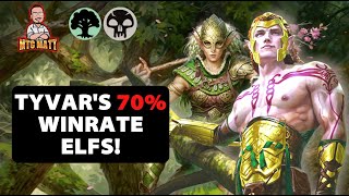 Tyvar Kells Elf Tribal Standard with 70 WINRATE  Kaldheim Release  MTG Arena 2021 [upl. by Etram]