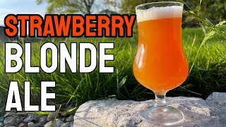 Brewing a Strawberry Blonde Ale  VOSS KVEIK in Fruit Beer [upl. by Walden]