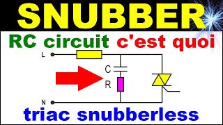 rc circuit snubber protection triac diac électronic triac snubberless electronic snubber triac [upl. by Akessej547]