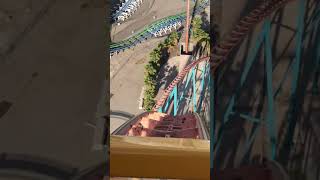 Goliath 255ft Drop 🎢 Front Seat  Six Flags Magic Mountain sixflags pov shorts [upl. by Fax]