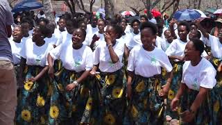 KATONDWE GIRLS  TEMBWE WANGOMA Zambian Catholic music [upl. by Aratnahs980]