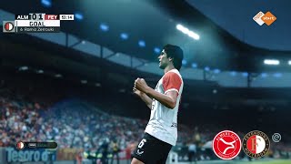 Almere City v Feyenoord Highlights  Eredivisie 202324  PES 21 [upl. by Virgilia]