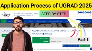 How to apply for UGRAD scholarship 2025  Part 1  Student Exchange Program [upl. by Cale]