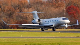 Smooth Gulfstream G650ER Landing at Trenton  11192023 [upl. by Vincelette]