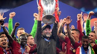 Jurgen Klopp and Liverpool players emotional as they lift Champions League trophy [upl. by Latrell]