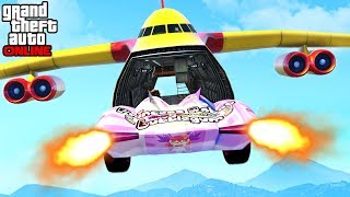 GTA 5  EPIC CARGO PLANE x SCRAMJET STUNT amp CUSTOM GAME MODES Funny Moments amp Fails [upl. by Nwahsel535]