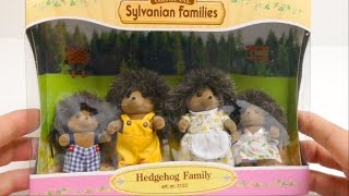 Sylvanian Families  Hedgehog Family 3122 Toy Unboxing [upl. by Arleyne88]