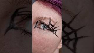 Spiderweb 🕸 🕷 makeuptutorial eyeliner 2024 halloween spiderweb [upl. by Tavish]