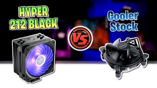 ✅ Cooler Master Hyper 212 vs Cooler de Stock ✅ ¿Realmente sirve el disipador de Stock [upl. by Otokam707]