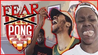 THE FEAR PONG CHALLENGE Pt2  Mav3riqFam [upl. by Sibyls533]