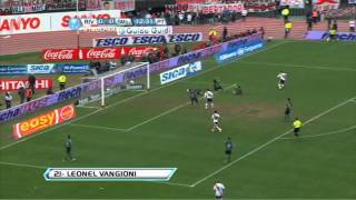 Gol de Vangioni River 1  San Martín 0 Fecha 19 Torneo Final 2013 Fútbol Para Todos [upl. by Bernete]