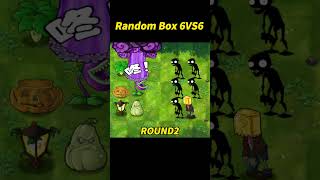 PVZ 1 Fusion Challenge 6 Plant Boxes vs 6 Zombie Boxespvz plantsvszombies pvzchallenge [upl. by Maryjane734]