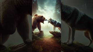 Lone Wolf vs All Animals Animal vs Animals hybrid animal youtubeshorts animalbattle [upl. by Aihsetel]