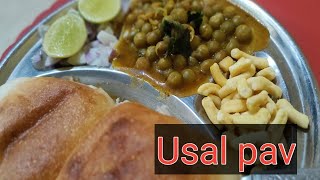 Usal pav home made style  misal pav [upl. by Gazo]