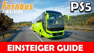 FERNBUS SIMULATOR 🚌 PS5  EINSTEIGER GUIDE  Routen erstellen Ein  Aus Checken Karriere EP [upl. by Kinelski404]