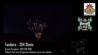 Fandora  204 Shots  Pyroland Fireworks [upl. by Ewart]