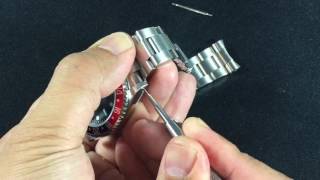 Rolex 16710 GMT Master Coke Bracelet  Strap replacement [upl. by Orabel947]