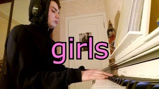 lil peep ft horsehead  girls piano cover  Nikita Bocharov [upl. by Akemyt931]