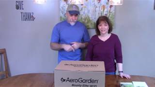 AeroGarden Bounty elite WiFi Unboxing and setup [upl. by Nodyarg]