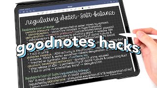 10 Goodnotes HACKS 📝 Hidden Features You Didnt Know [upl. by Hall]