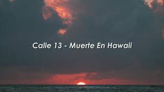 Muerte en Hawaii  Calle 13 letra [upl. by Burck643]