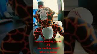 me vs monk monkey sound challenge gorillatag monkey monk [upl. by Gristede]