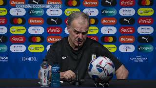 Conferencia Marcelo Bielsa  Post eliminación de Uruguay a Brasil  Copa América 2024 [upl. by Annairt]