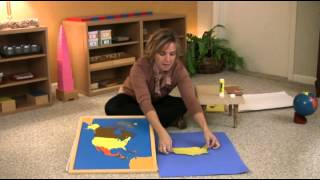 Montessori Cultural amp Science Lesson  Continent Lesson Part II [upl. by Davida384]