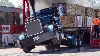 Loaded Semi Drag Racing 2022 Over The Top Diesel Showdown Onaway Michigan [upl. by Rikki]