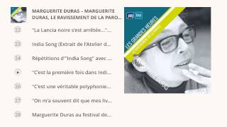 Marguerite Duras  Le ravissement de la parole  Les Grandes Heures Radio France  Ina [upl. by Nonnek]