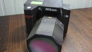 Nikon D90 Camera Papercraft [upl. by Cairns126]