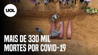 Quase 2 mil mortes em 24h Brasil ultrapassa 330 mil óbitos por covid19 [upl. by Edmanda]