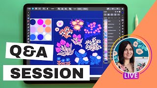 Affinity Designer iPad Tutorial Drawing Vector Assets  QampA Session [upl. by Elletnohs]