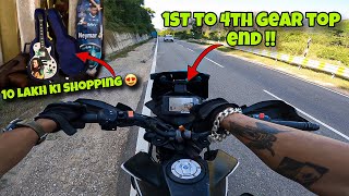 “Insane 1st to 4th Gear Top Speed on the KTM 250 Adventure🔥 ₹10 Lakh ki Shopping” [upl. by Rozele]