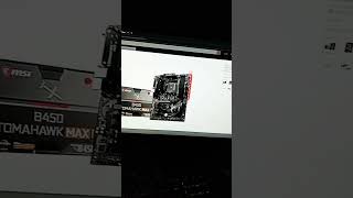 MSI b450 tomahawk Max 2 motherboard shorts pcgamingsetup [upl. by Animahs]