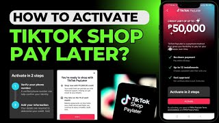 ACTIVATE TIKTOK PAYLATER TIKTOK SHOP [upl. by Rolyks]