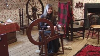 How To Spin Yarn On A Spinning Wheel [upl. by Boony989]