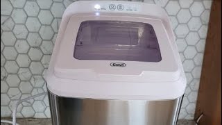 Gevi Countertop Nugget Ice Maker Machine Review makes nice sized ice nuggets and makes them fast [upl. by Hsina848]